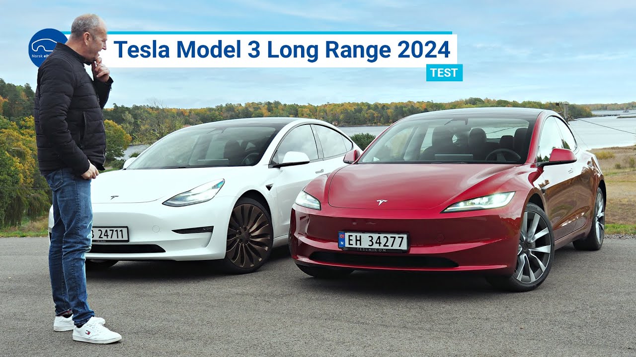 Test av Tesla Model 3 Facelift - Se forskjellene