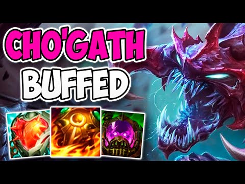 CHALLENGER TOP LANER PLAYS 12.22 BUFFED CHO'GATH! | CHALLENGER CHO'GATH TOP GAMEPLAY | 12.22 S12