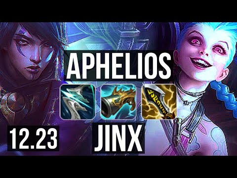 APHELIOS & Nautilus vs JINX & Thresh (ADC) | 12/3/7, Godlike, 300+ games | KR Master | 12.23