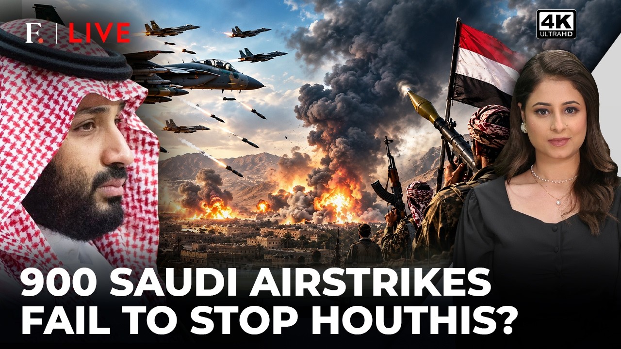 Saudi Bombs '900+ Times', Houthis Still Push To Seize Yemen Heights | Firstpost Live | 4K