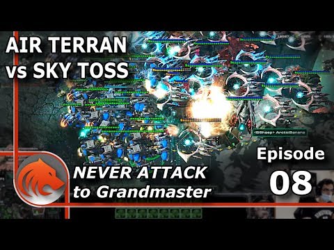 StarCraft 2: Split Map MASS Battlecruisers vs MASS Tempests! - Never Attack to Grandmaster
