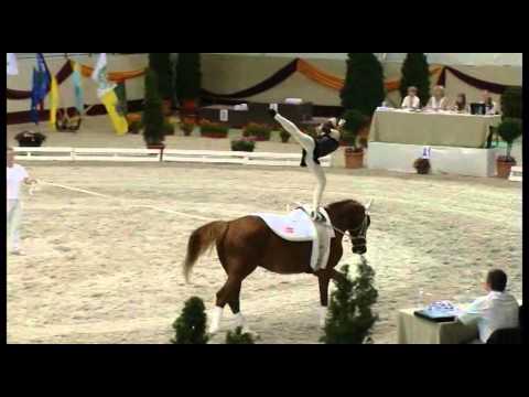 Nicole Kirbisch AUT Freestyle Vaulting European Championship Juniors2014 4th Place