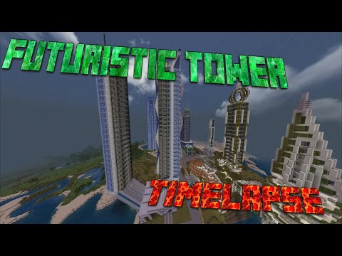 Futuristic Twin Towers Timelapse (Minecraft City)