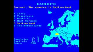 Identify Europe for the BBC Micro