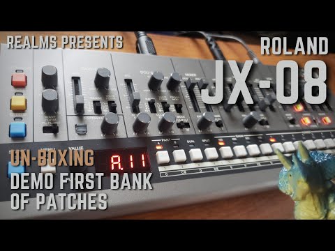 Roland JX-08 : Un-boxing and Playing First Bank of Patches!