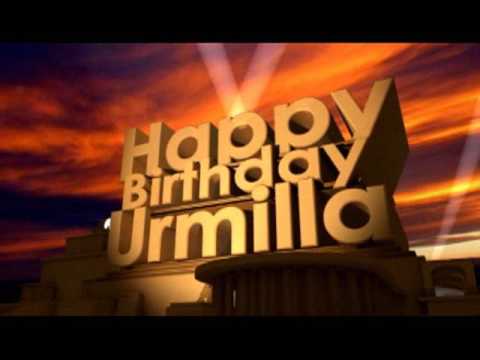 Happy Birthday Urmilla