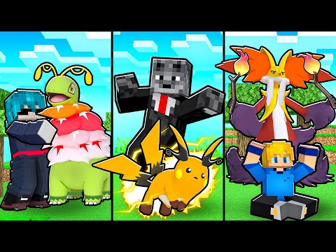 PLAYING WITH ALL THE NEW MEGA EVOLUTIONS OF THE POKEMON IN MINECRAFT PIXELMON MEGA