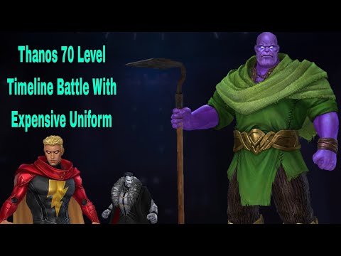 Thanos 70 Level T3 With Expensive Uniform Timeline Battle Performance - Marvel Future Fight