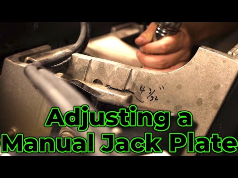 How to Adjust a Manual Jack Plate | How to make your boat go FASTER
