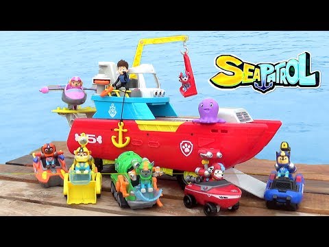 фото набор игровой щенячий патруль, корабль, катер, 4 героя 0