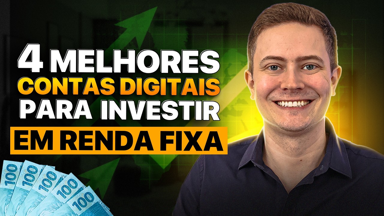 AS 4 MELHORES CONTAS DIGITAIS PARA INVESTIR EM RENDA FIXA (ganhe bônus especiais em todas elas!)