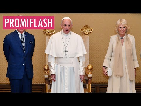 Video Thumbnail: Private Audienz: König Charles und Camilla treffen den Papst