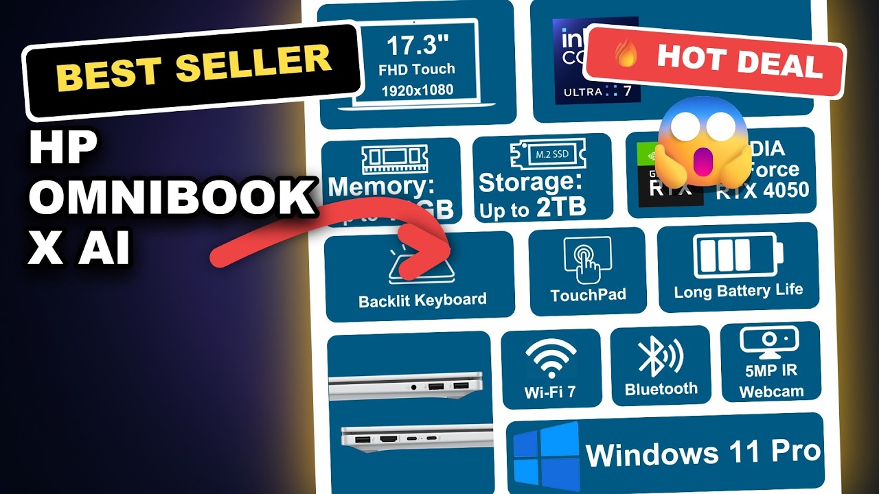 HP OmniBook X AI Laptop Unboxed: Real Review & Detailed Analysis of Performance Features review video