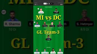 DC vs MI ,GL Team-3