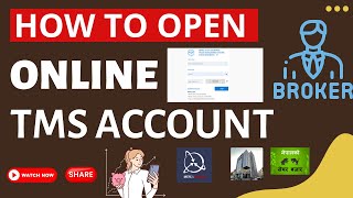 How to Open Online Broker (TMS) Account in Nepal 2024 | Nasa Securities | Open Share Selling Ac