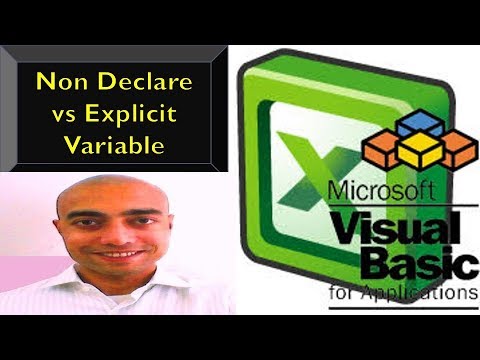 Non Declare & Explicit Variable - Power Programming in VBA Excel - Part 17 - Urdu / Hindi