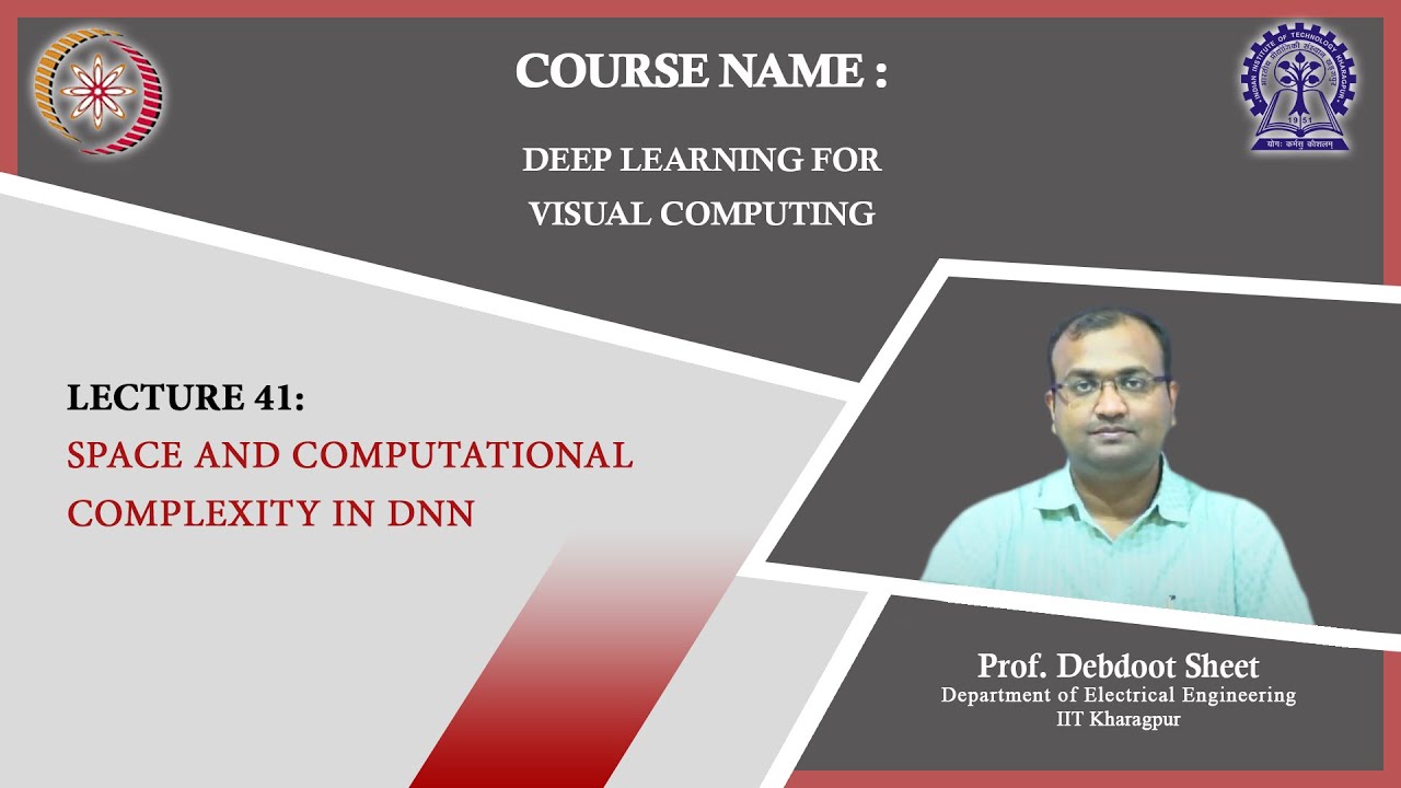 Lecture 41 : Space and Computational Complexity in DNN