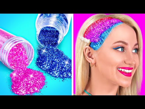 ULTIMATE BEAUTY HACKS FOR POPULAR GIRLS || Colorful Girly Hacks And DIY Tips By 123 GO! GOLD