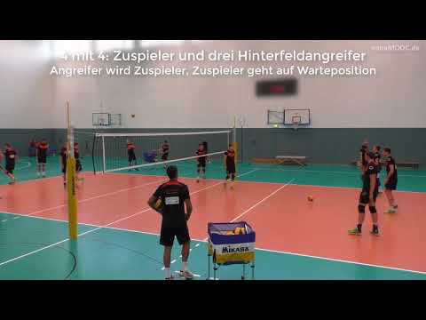 4 mit 4 Ballkontrolle Zuspieler und drei Hinterfeldangreifer - Andrea Giani