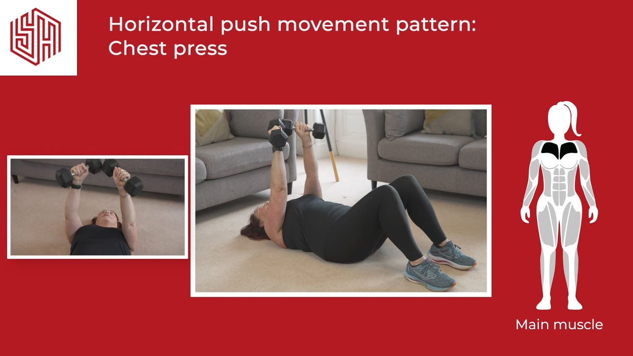STRONGER at HOME: Upper Body Exercises - Chest press