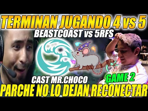 🔴BEASTCOAST vs 5RFS🔵[GAME2/bo3] - PARCHE NO LO DEJA RECONECTAR, JUEGAN 4 vs 5 - BTS S13 | DOTA 2