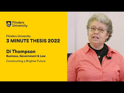 Flinders 3 Minute Thesis 2022 - Di Thompson