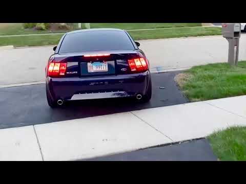 2001 True Blue Bullitt Mustang #4133 Cherry Bomb Vortex Mufflers Easy Take Off