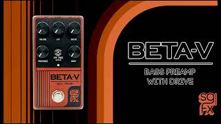 Video thumbnail for SolidGoldFX releases BETA-V – Bass Preamp with Drive by MusicGearz