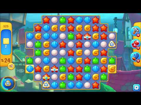 Fishdom Level 525 walkthrough #fishdom #gaming