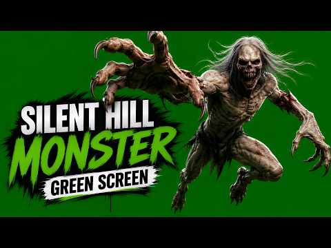 Silent Hill Monster 4K Green Screen | Realistic 10+ Animation | ( Non Copyright )