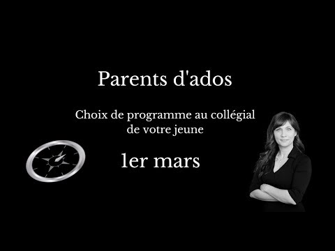 Pour les parents d'ados | 1er mars - L'admission...