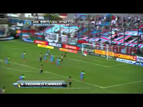 Gol de Carrizo Arsenal 1 Rosario Central 1 Fecha 8 Torneo Final 2014