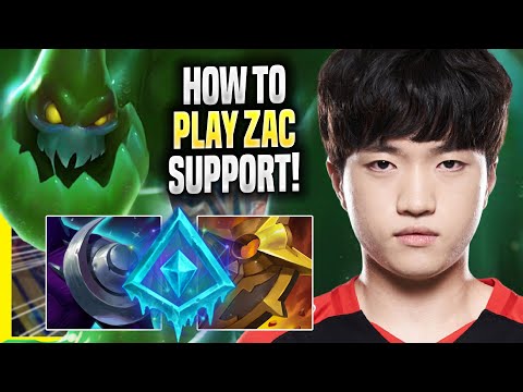 LEARN HOW TO PLAY ZAC SUPPORT LIKE A PRO! - T1 Keria Plays Zac SUPPORT vs Janna! | Season 2022
