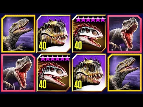 ALL INDOMINUS REX + GEN 2 (JURASSIC WORLD vs ALIVE)
