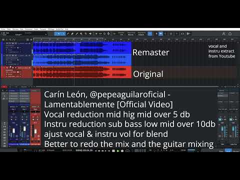 Carín León, @pepeaguilaroficial - Lamentablemente [Official Video] (Original vs Remaster)