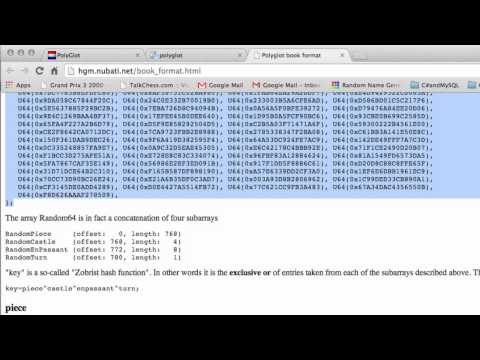 Programming A Chess Engine in C Part 89 - Polyglot Opening Book #1