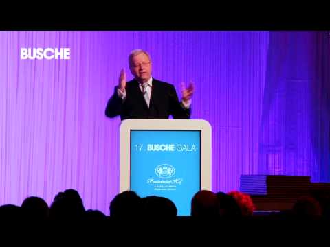 17. BUSCHE GALA - Laudatio Busche Ehrenpreis