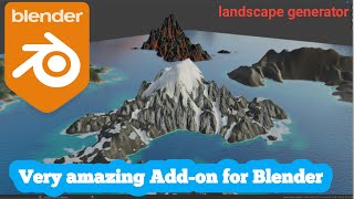 A.N.T landscape Addon for Blender  | best free Add-on to generate landscape in Blender