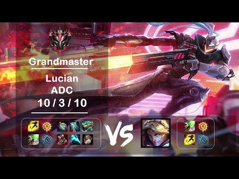 ADC Lucian vs Ezreal KR Grandmaster Patch 12.7