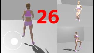 Running in place,  fitness app for diet