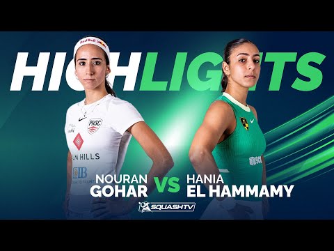 🇪🇬 Gohar v El Hammamy 🇪🇬 | Hong Kong Squash Open 2024 | SF HIGHLIGHTS