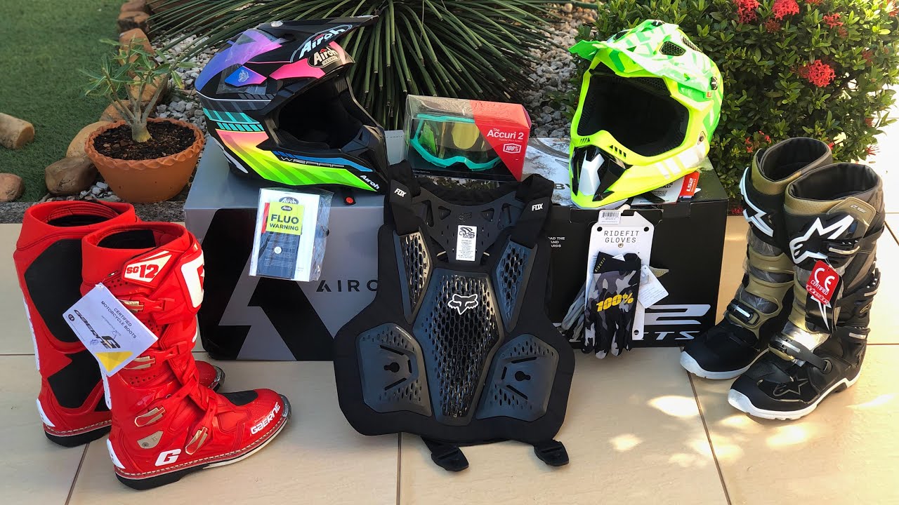 MEUS NOVOS EQUIPAMENTOS DE TRILHA MOTOCROSS  E  ENDURO.