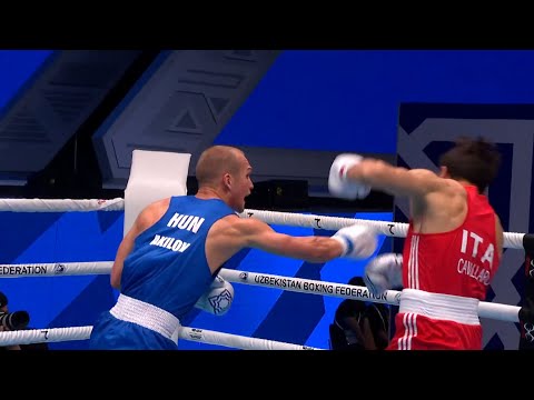 R16 (75KG) CAVALLARO SALVATORE (ITA) vs AKILOV PYLYP (HUN) | IBA World Boxing Championships 2023
