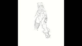 IZUNA（仮題）前が気になったので想像で描いてみた