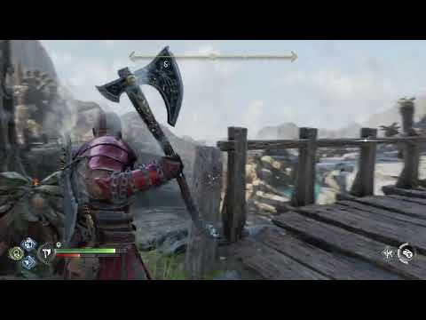 God of War Ragnarok - Forging Destiny: Head To The Forge With Brok: Freeze Geysers Open Gate Puzzle