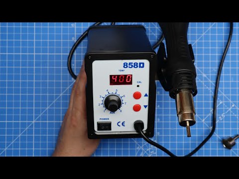 858D SMD Soldering Desoldering Station Hot Air Rework Gun Tool