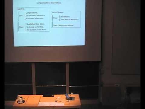 Mehrnoosh Sadrzadeh: "Vector spaces and meaning"