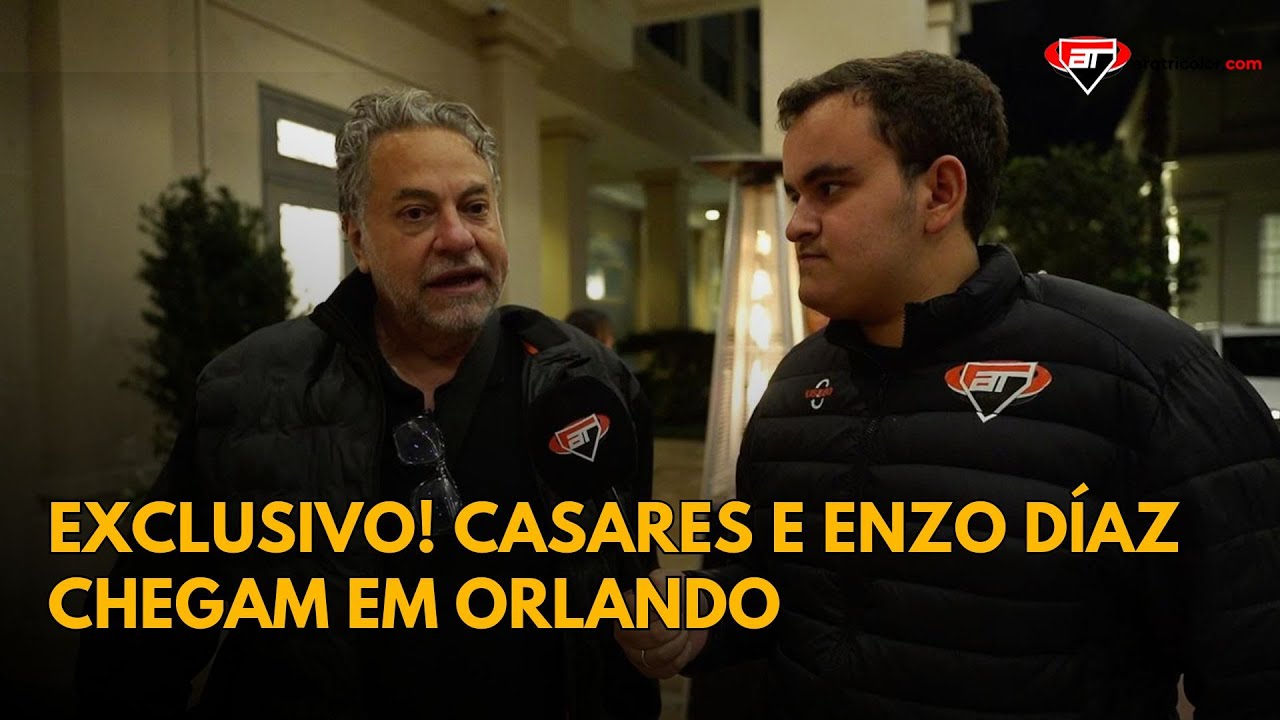 EXCLUSIVO! Casares e Enzo Díaz chegam em Orlando para PRÉ-TEMPORADA do São Paulo
