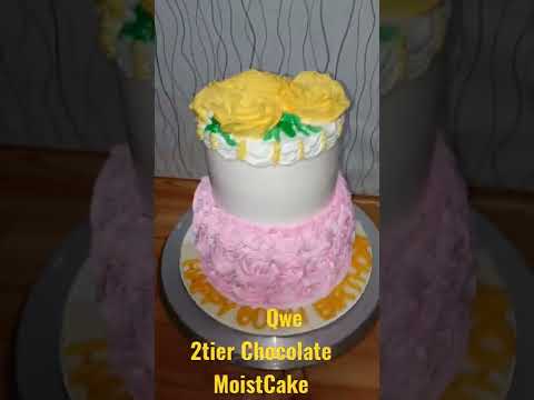 2 tier Chocolate MoistCake 60th birthday
