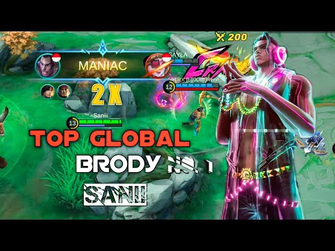 Brody Top 1 Global Gameplay By SANII | OFFLAND |  Mobile legends Bang Bang